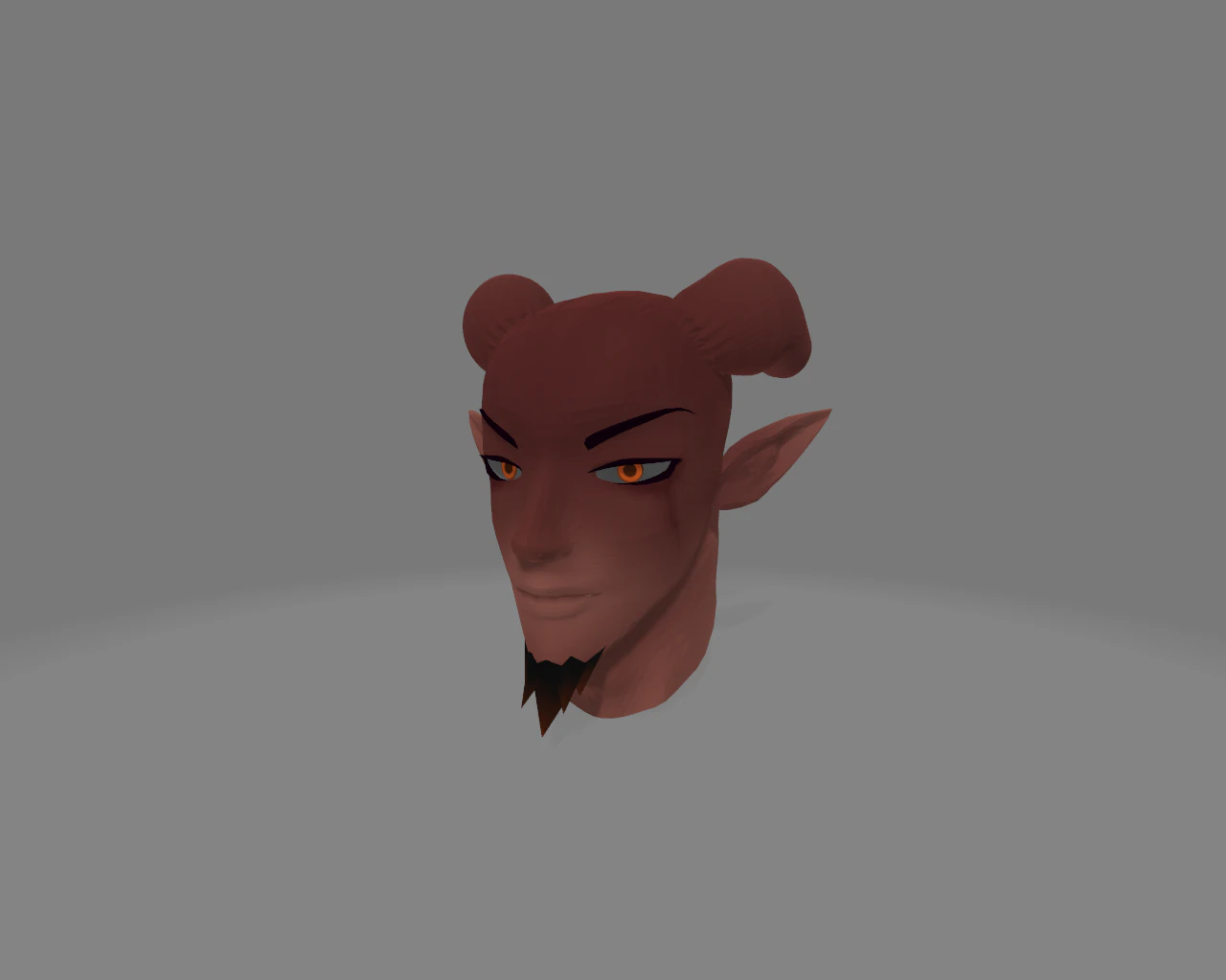 anime devil male head 3D Model .c4d .max .obj .3ds .fbx .stl .blend 