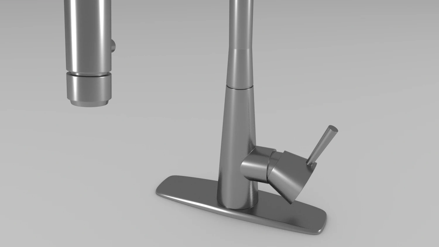 kitchen faucet 001 3D Model .c4d .max .obj .3ds .fbx .stl .blend 