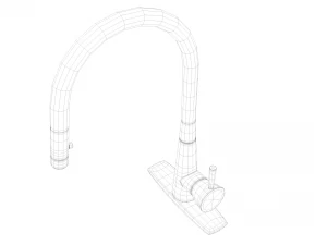 kitchen faucet 001 3D Model