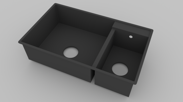 kitchen sink 001 3D Model .c4d .max .obj .3ds .fbx .stl .blend 