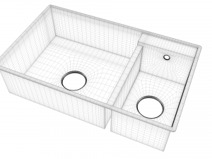 kitchen sink 001 3D Model