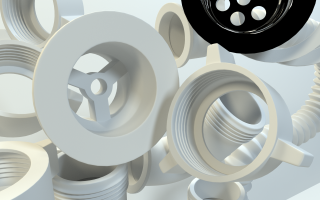 kitchen siphon 001 3D 모델 .c4d .max .obj .3ds .fbx .stl .blend 