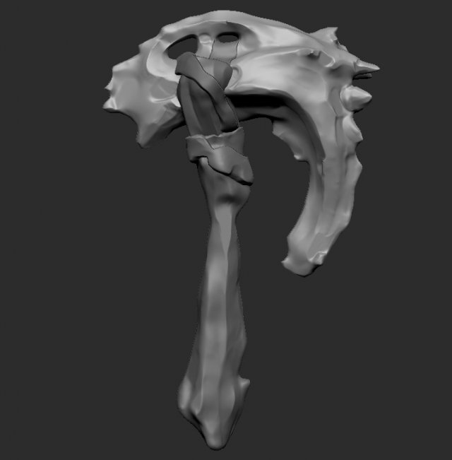 fantasy magic hammer arms 3D Model .c4d .max .obj .3ds .fbx .stl .blend 