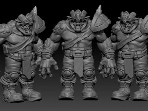 Ork character orc monster 3D 프린트 모델
