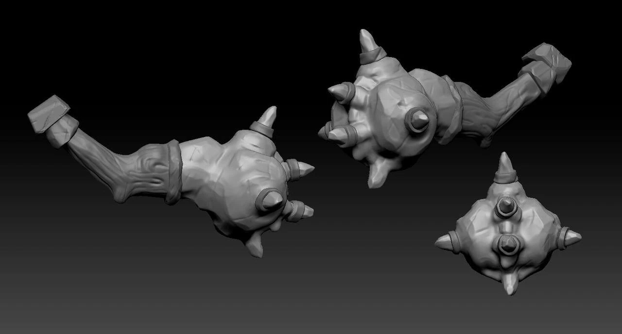 Sledgehammer 3D Model .c4d .max .obj .3ds .fbx .stl .blend 