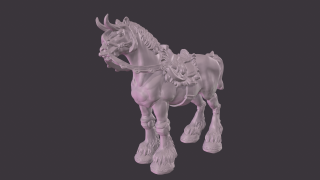 Horse 3d print 3D 프린트 모델 .c4d .max .obj .3ds .fbx .stl .blend 