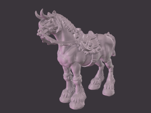 Horse 3d print 3D 프린트 모델