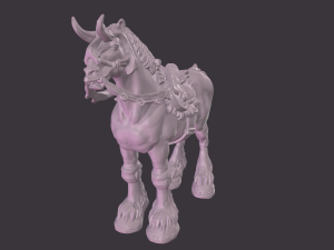 Horse 3d print 3D 프린트 모델