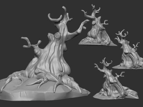 3d print tree for game stylized 3D 프린트 모델