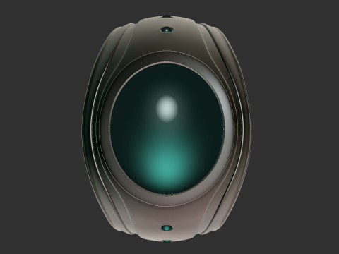 Ring signet ring with stone 3D Принт Модель