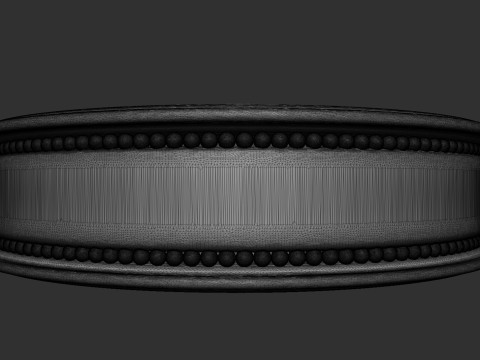 Silver ring with combined decorative ornaments 3D-printmodel