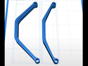 align trex 500 x landing skate 3Dプリントモデル