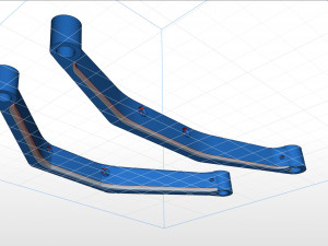align trex 500 x landing skate 3Dプリントモデル