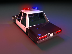 cartoon chevrolet caprice police low-poly 3D Модель