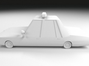 cartoon chevrolet caprice police low-poly 3D Модель
