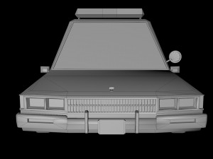 cartoon chevrolet caprice police low-poly 3D Модель
