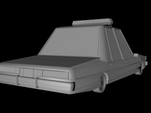 cartoon chevrolet caprice police low-poly 3D Модель