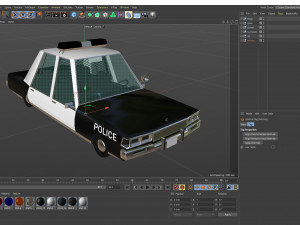 cartoon chevrolet caprice police low-poly 3D Модель