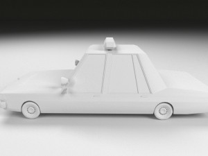 cartoon chevrolet caprice fire department low-poly 3D Модель