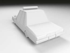 cartoon chevrolet caprice fire department low-poly 3D Модель