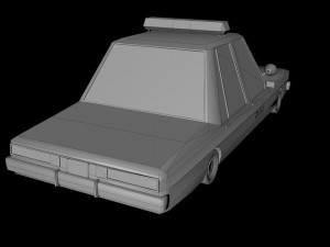 cartoon chevrolet caprice fire department low-poly 3D Модель