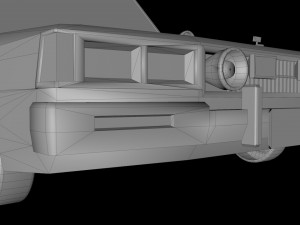 cartoon chevrolet caprice fire department low-poly 3D Модель
