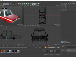 cartoon chevrolet caprice fire department low-poly 3D Модель