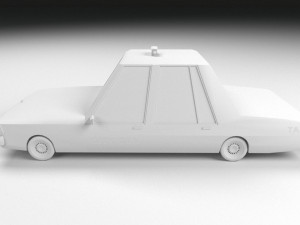 cartoon chevrolet caprice taxi low-poly 3D Модель