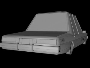 cartoon chevrolet caprice taxi low-poly 3D Модель