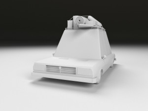 low poly cartoon car low-poly Model 3D