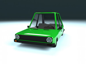 low poly cartoon car low-poly 3D Model