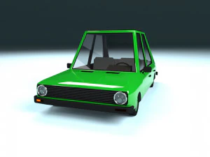 low poly cartoon car low-poly 3D Model