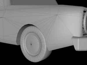 low poly cartoon car low-poly 3D Model