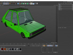 low poly cartoon car low-poly 3D Model