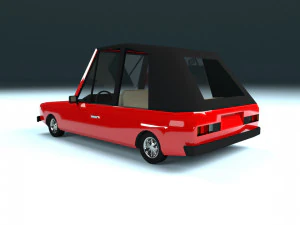 low poly cartoon car low-poly 3D Model