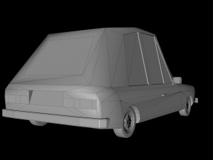 low poly cartoon car low-poly 3D Model