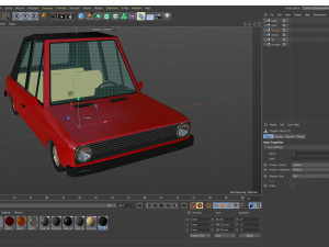low poly cartoon car low-poly 3D Model