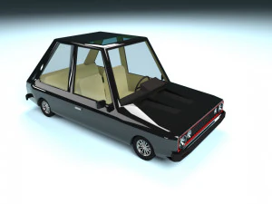 low poly cartoon car low-poly 3D Model