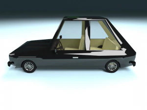 low poly cartoon car low-poly 3D Model