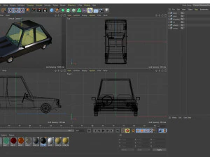 low poly cartoon car low-poly 3D Model