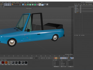 low poly cartoon car low-poly Model 3D