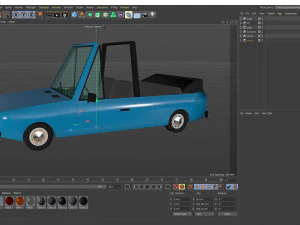low poly cartoon car low-poly 3D Model