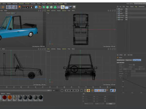 low poly cartoon car low-poly 3D Model