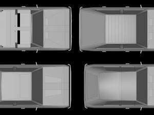 low poly cartoon car low-poly 3D Model