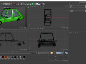 low poly cartoon car low-poly 3D Model