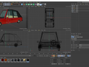 low poly cartoon car low-poly 3D Model