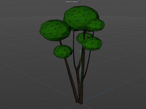 low poly cartoon trees and plants low-poly Modelo 3D