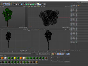 low poly cartoon trees and plants low-poly Modelo 3D