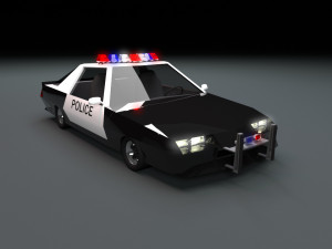 chevrolet camaro police low-poly 3D Модель