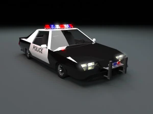 雪佛兰科迈罗警察低聚 3D 模型